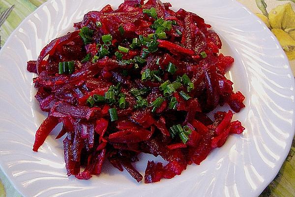 Beetroot Salad with Apples and Carrots