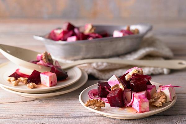 Beetroot Salad with Feta and Walnuts