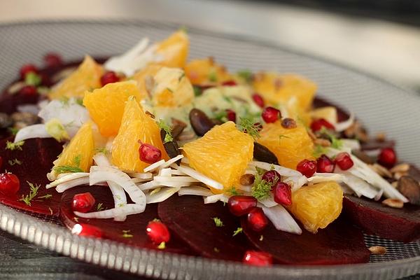 Beetroot Salad with Orange and Fennel Without Oil