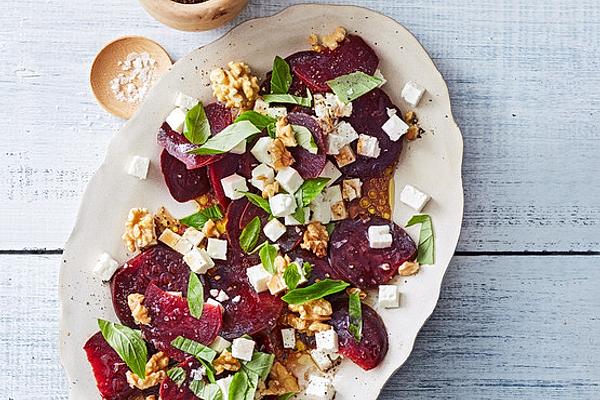 Beetroot Salad with Sheep Cheese