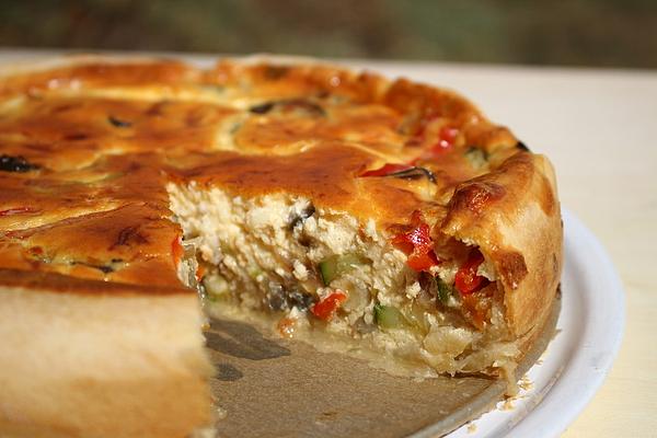 Bell Pepper and Eggplant Quiche