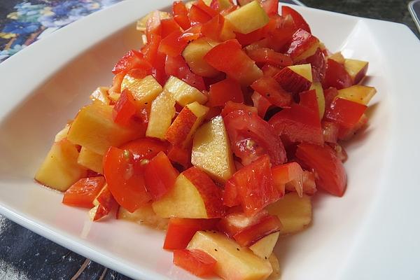 Bell Pepper and Peach Salad