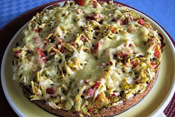 Bell Pepper and Zucchini Quiche