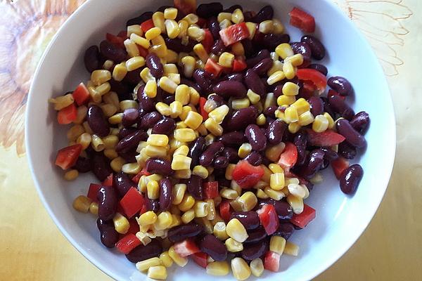 Bell Pepper, Corn and Kidney Bean Salad