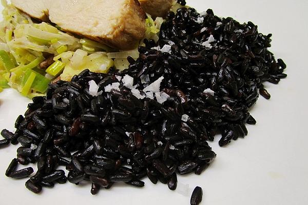 Black Rice As Side Dish