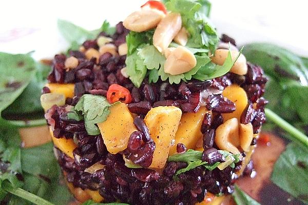 Black Rice Salad with Mangoes and Peanuts