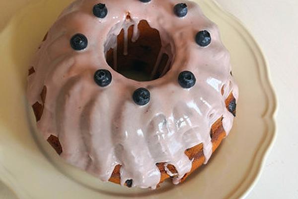 Blueberry Egg Liqueur Bundt Cake
