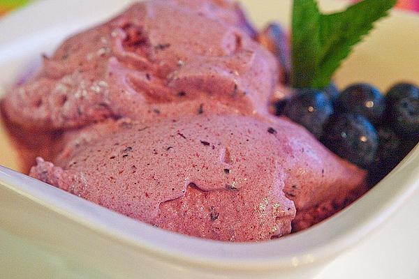 Blueberry Ice Cream from Thermomix