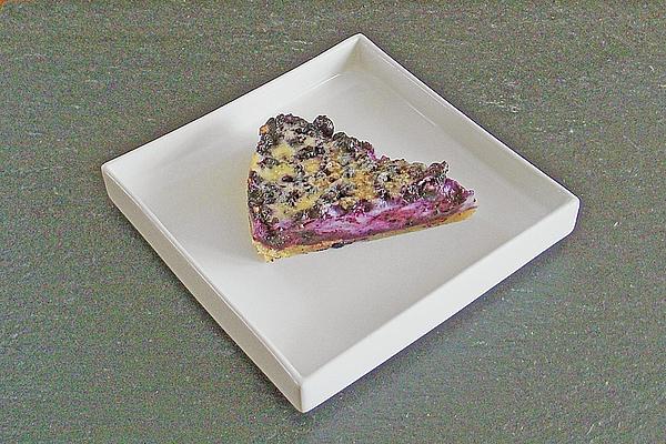 Blueberry Tart with Crème Fraiche Topping