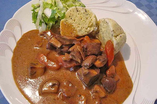 Botos Red Wine Goulash with Mixed Mushrooms