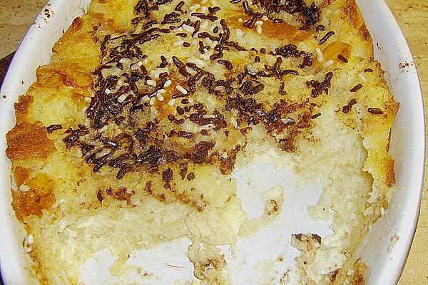 Bread and Butter – Pudding with Chocolate Sprinkles