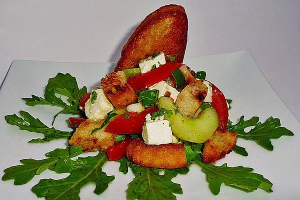 Bread Salad with Sheep Cheese