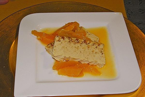 Brittle Parfait with Orange Compote