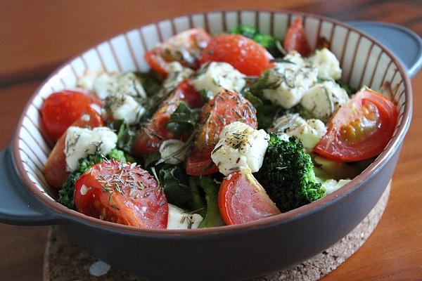 Broccoli, Tomato and Feta Casserole