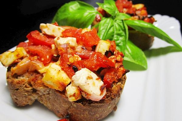 Bruschetta with Feta and Tomatoes