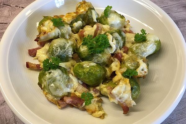 Brussels Sprouts and Bacon Casserole