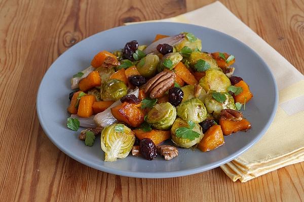 Brussels Sprouts and Pumpkin from Oven