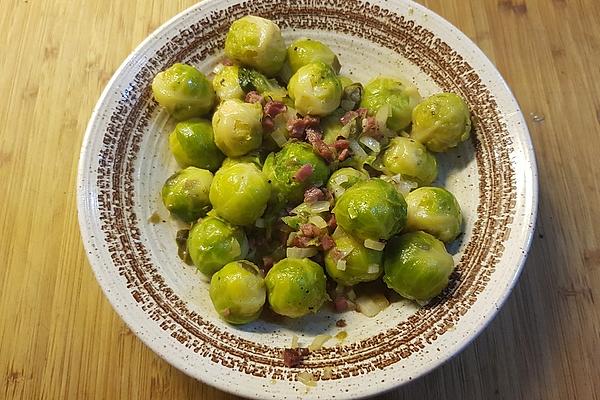 Brussels Sprouts Salad with Caper Cream