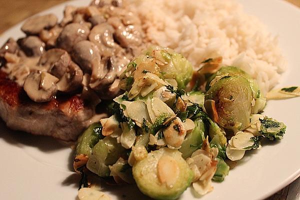 Brussels Sprouts with Almond Butter – Brussels Sprouts with Almond Butter
