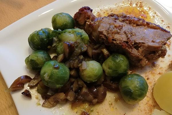 Brussels Sprouts with Glazed Chestnuts