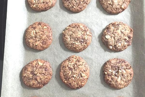 Buckwheat Cookies with Seeds, Nuts and Chocolate