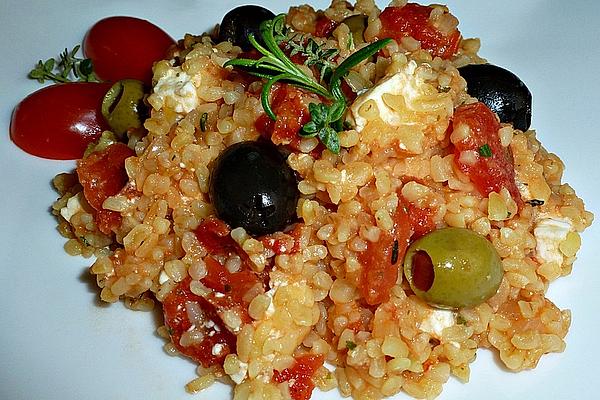 Bulgur – Tomatoes – Feta – Pan