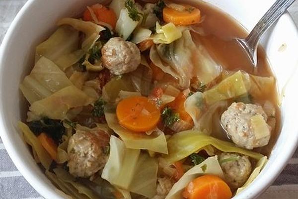 Cabbage Soup with Mince