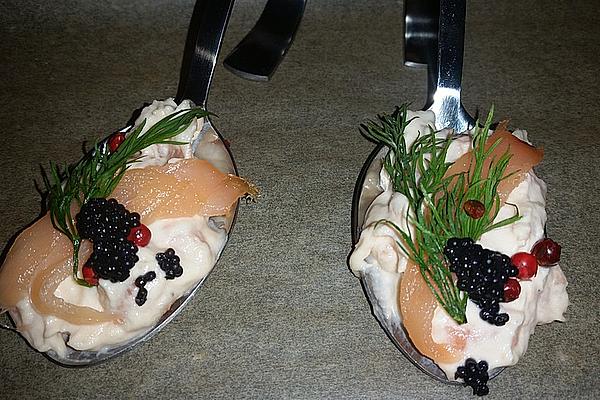 Canapés with Salmon Mousse