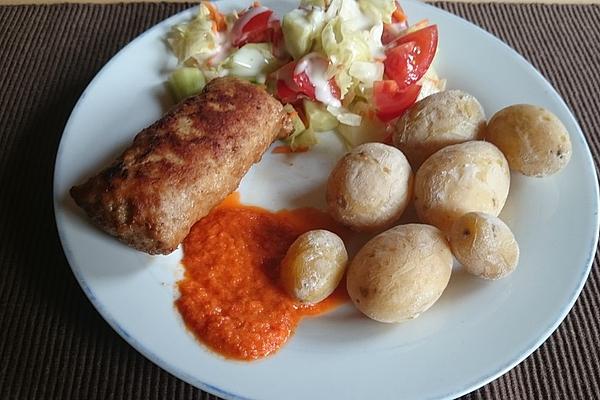 Canarian Potatoes with Red Mojo Sauce