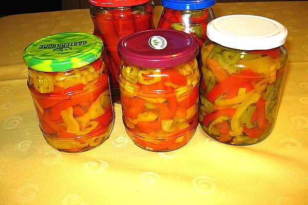 Canned Colorful Peppers in Spice Stock