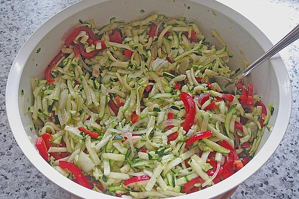 Canned Zucchini Salad with Paprika