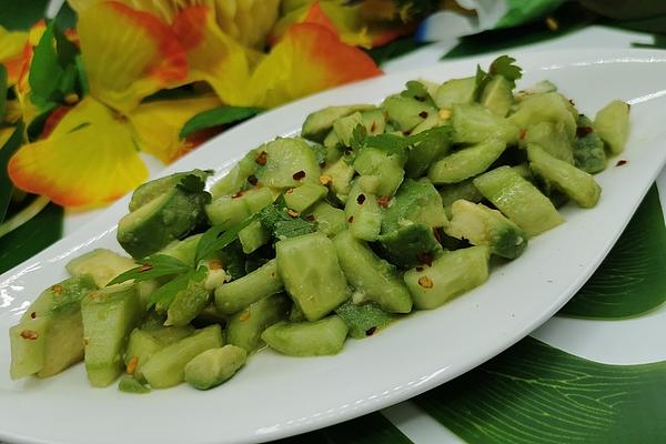 Caribbean Avocado and Cucumber Salad