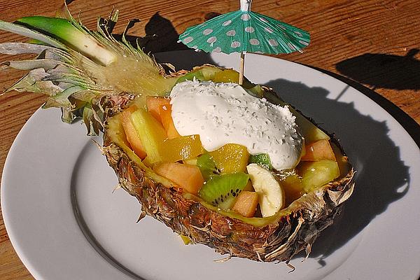Caribbean Fruit Salad with Coconut Cream