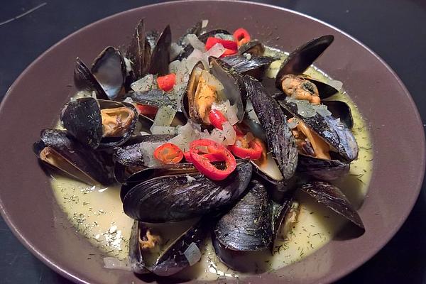Caribbean Style Mussels