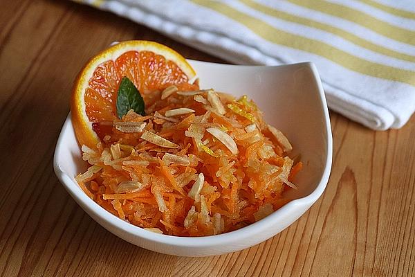 Carrot and Apple Salad with Orange Dressing