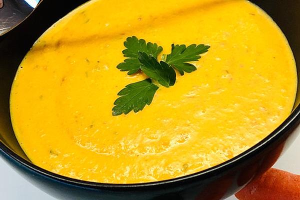 Carrot and Coconut Soup with Ginger