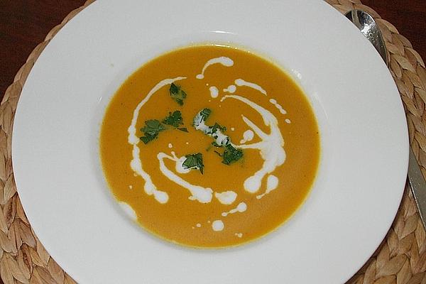 Carrot and Ginger Soup with Coconut Milk