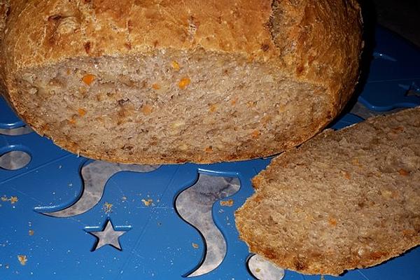 Carrot and Walnut Bread with Wholemeal Spelled Flour