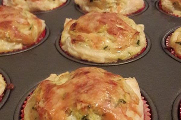 Carrot and Zucchini Puff Pastry Muffins