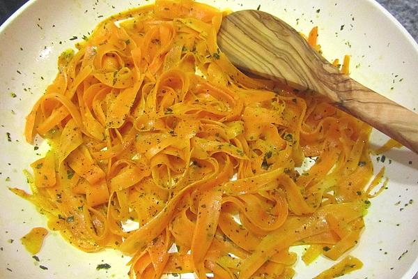 Carrot Noodles with Herb Butter