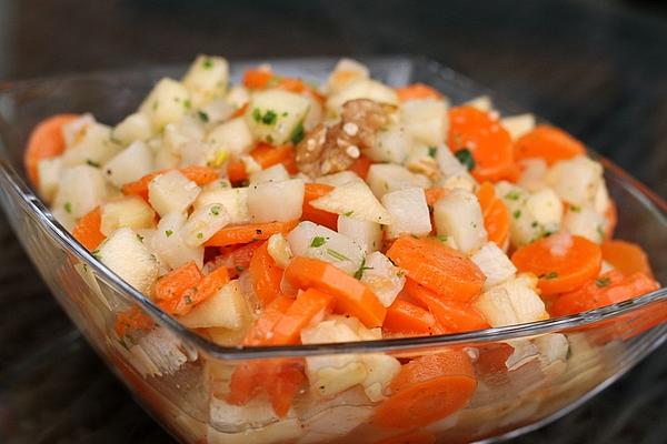 Carrots – Celery Salad, Cooked