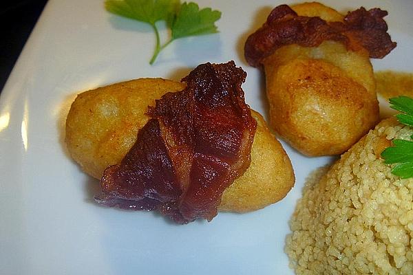 Cauliflower Croquettes Wrapped in Bacon