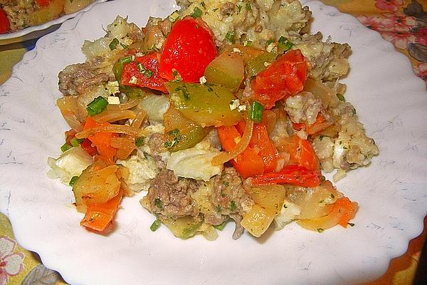 Cauliflower – Minced Meat – Lettuce