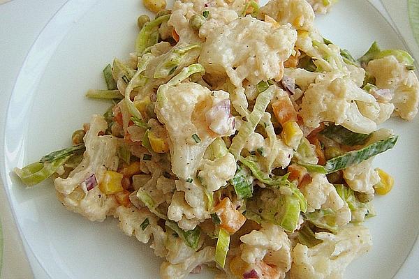 Cauliflower Salad with Peas