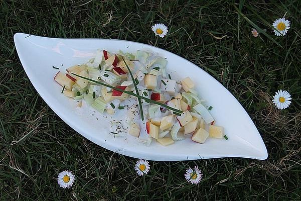 Celery Salad with Apple and Curd Dressing