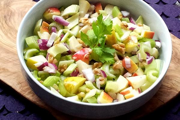 Celery Salad with Nuts and Apples
