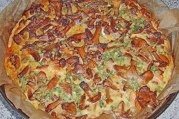 Chanterelle Quiche with Smoked Salmon
