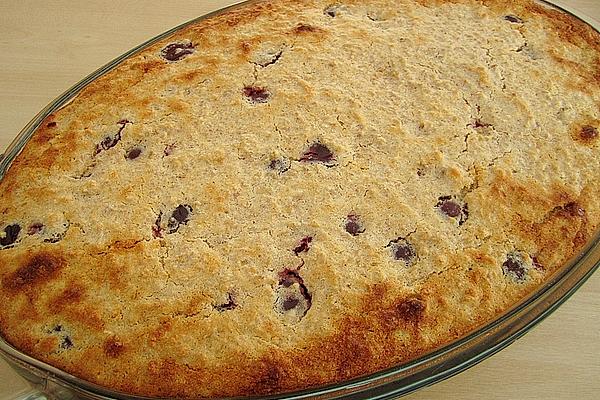 Cherry Casserole with Oat Flakes