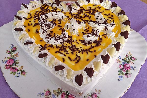 Cherry – Eggnog – Sheet Cake with Sour Cream – Cream