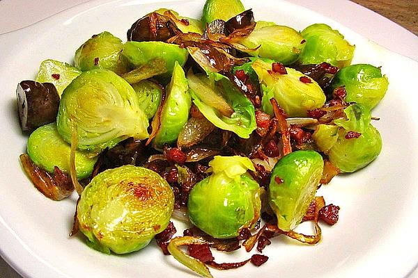 Chestnut Brussels Sprouts with Bacon